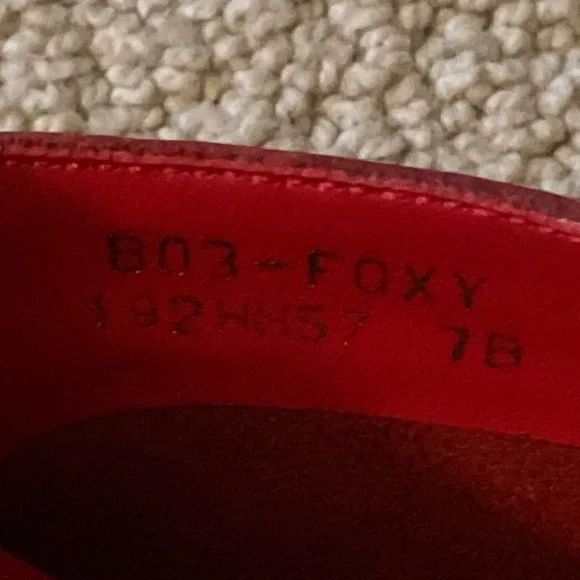 Connie Foxy Red Leather Ankle Boots Size 7B - Picture 6 of 10